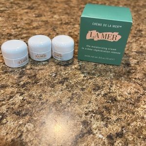 La Mer moisturizing cream total between all four is 25.5ml brand new unused